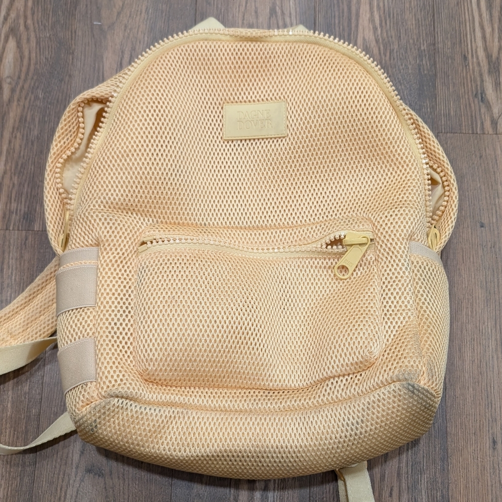 Dagne dover yellow air mesh backpack